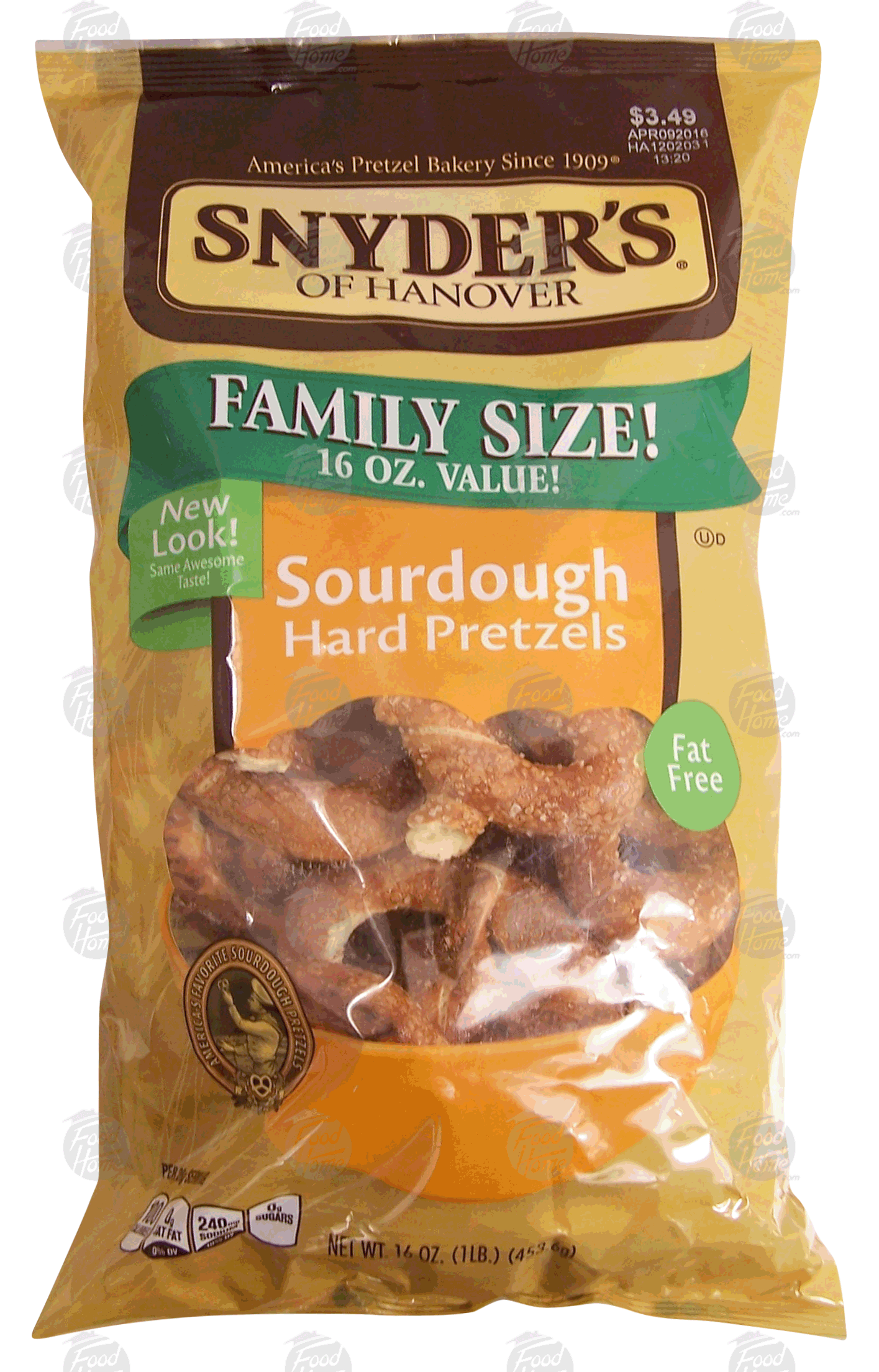 Snyder's Of Hanover Family Size! sourdough hard pretzels Full-Size Picture